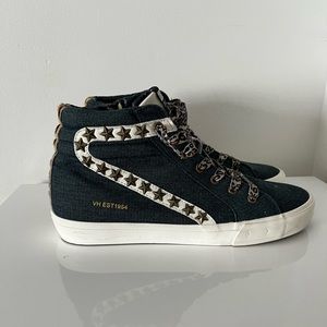 Vintage Havana Navy Cheetah High Top
